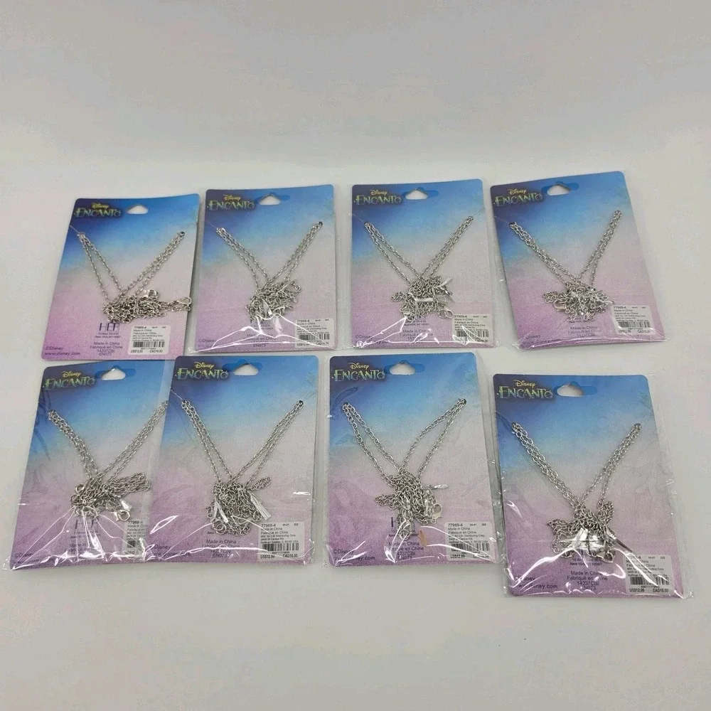 Disney Encanto Butterfly BFF Necklace Set Lot of 8 Party Favors Claires NEW